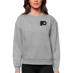 Philadelphia Flyers - Antigua Women's Victory Crewneck Pullover Sweatshirt Heather Gray