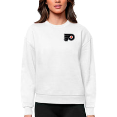 Philadelphia Flyers - Antigua Women's Victory Crewneck Pullover Sweatshirt White