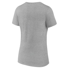 NBA - Los Angeles Lakers Women's Logo V-Neck T-Shirt - Gray
