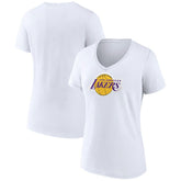 NBA - Los Angeles Lakers Women's Logo V-Neck T-Shirt - White