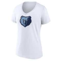 NBA - Memphis Grizzlies Women's Logo V-Neck T-Shirt - White