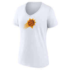 NBA - Phoenix Suns Women's Primary Logo V-Neck T-Shirt - White