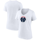 NBA - Washington Wizards Women's Primary Logo V-Neck T-Shirt - White