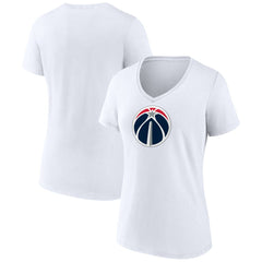NBA - Washington Wizards Women's Primary Logo V-Neck T-Shirt - White