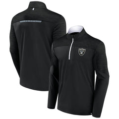 Las Vegas Raiders Defender Half-Zip Top Black - Fanatics