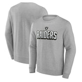 Las Vegas Raiders Bold Move Pullover Sweatshirt Heather Gray - Fanatics