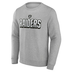 Las Vegas Raiders Bold Move Pullover Sweatshirt Heather Gray - Fanatics