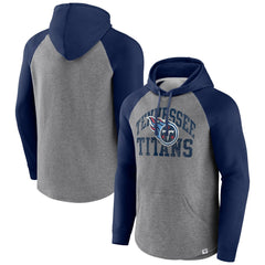 Tennessee Titans Favorite Arch Raglan Pullover Hoodie Heather Gray - Fanatics