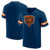 Chicago Bears Jersey Tackle V-Neck T-Shirt Navy - Fanatics