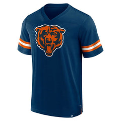 Chicago Bears Jersey Tackle V-Neck T-Shirt Navy - Fanatics