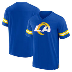 Los Angeles Rams Jersey Tackle V-Neck T-Shirt Royal - Fanatics