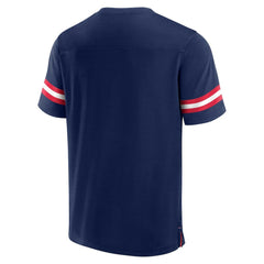 New England Patriots Jersey Tackle V-Neck T-Shirt Navy - Fanatics
