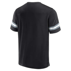 Las Vegas Raiders Jersey Tackle V-Neck T-Shirt Black - Fanatics
