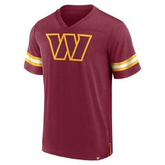 Washington Commanders Jersey Tackle V-Neck T-Shirt Burgundy - Fanatics