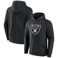 Las Vegas Raiders Primary Logo Fleece Pullover Hoodie Black - Fanatics