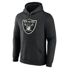 Las Vegas Raiders Primary Logo Fleece Pullover Hoodie Black - Fanatics