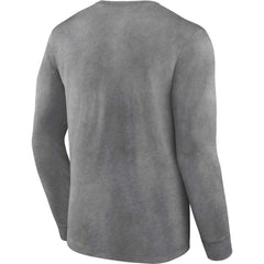 Las Vegas Raiders Washed Primary Long Sleeve T-Shirt Heather Charcoal - Fanatics
