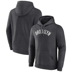 NBA - Brooklyn Nets Wordmark Alternate Pullover Hoodie - Charcoal