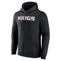 NBA - Sacramento Kings Wordmark Team Logo Pullover Hoodie - Black