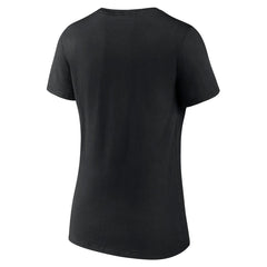 NBA - Milwaukee Bucks Women's Wordmark V-Neck T-Shirt - Black