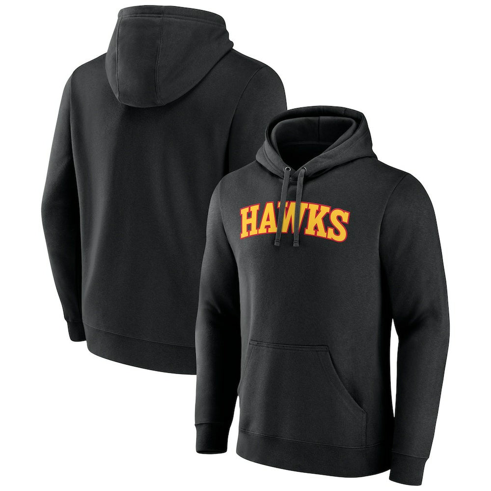 NBA - Atlanta Hawks Wordmark Team Pullover Hoodie - Black