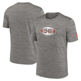 Cleveland Browns 2023 Sideline Alternate Logo Performance T-Shirt Heather Charcoal - Nike