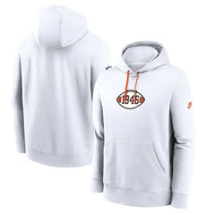 Cleveland Browns 2023 Sideline Club Alternate Tri-Blend Pullover Hoodie White - Nike
