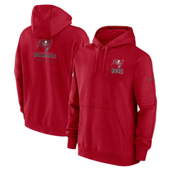 Tampa Bay Buccaneers Sideline Club Fleece Pullover Hoodie Red - Nike