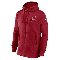 Arizona Cardinals 2023/24 Sideline Club Full-Zip Hoodie Red - Nike