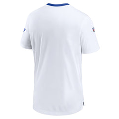 Seattle Seahawks Throwback Sideline Coaches Performance T-Shirt White - Nike