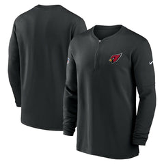 Arizona Cardinals 2023 Sideline Performance Long Sleeve Tri-Blend Quarter-Zip Top Black - Nike