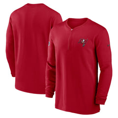 Tampa Bay Buccaneers 2023 Sideline Performance Long Sleeve Tri-Blend Quarter-Zip Top Red - Nike