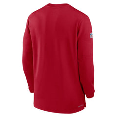 Tampa Bay Buccaneers 2023 Sideline Performance Long Sleeve Tri-Blend Quarter-Zip Top Red - Nike