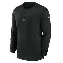 New Orleans Saints 2023 Sideline Performance Long Sleeve T-Shirt Black - Nike