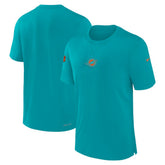 Miami Dolphins 2023 Sideline Performance T-Shirt Aqua - Nike