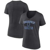 Indianapolis Colts Women's Victory Arch Team V-Neck T-Shirt Charcoal - NFL