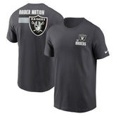 Las Vegas Raiders Blitz Essential T-Shirt Anthracite - Nike