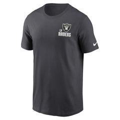 Las Vegas Raiders Blitz Essential T-Shirt Anthracite - Nike