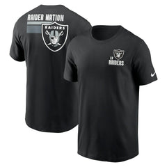 Las Vegas Raiders Blitz Essential T-Shirt Black - Nike