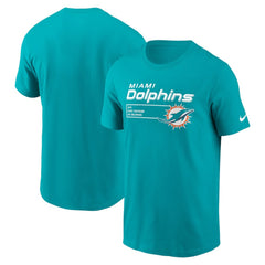 Miami Dolphins Division Essential T-Shirt Aqua - Nike