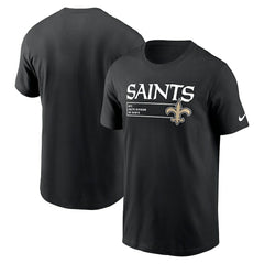 New Orleans Saints Division Essential T-Shirt Black - Nike