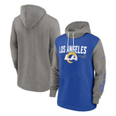 Los Angeles Rams Fashion Color Block Pullover Hoodie Royal - Nike