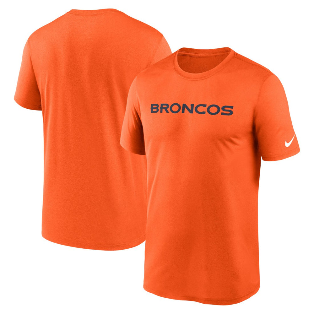 Denver Broncos Legend Wordmark Performance T-Shirt Orange - Nike