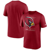 Arizona Cardinals Legend Yard Lines Performance T-Shirt Cardinal - Nike