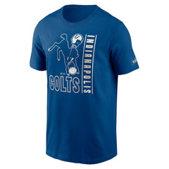 Indianapolis Colts Lockup Essential T-Shirt Royal - Nike