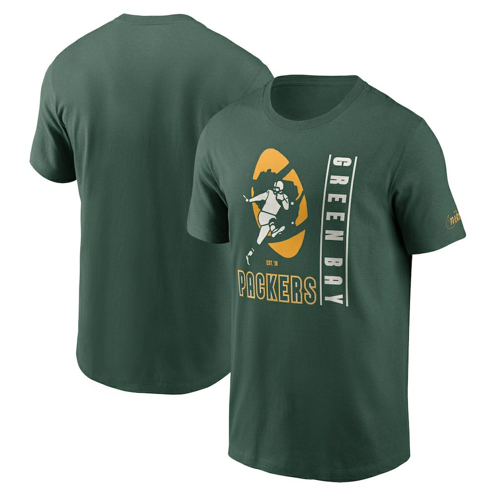 Green Bay Packers Lockup Essential T-Shirt Green - Nike