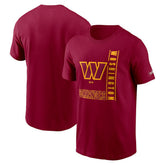 Washington Commanders Lockup Essential T-Shirt Burgundy - Nike