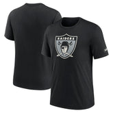 Las Vegas Raiders Rewind Logo Tri-Blend T-Shirt Black - Nike