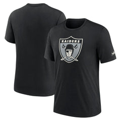 Las Vegas Raiders Rewind Logo Tri-Blend T-Shirt Black - Nike