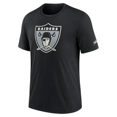 Las Vegas Raiders Rewind Logo Tri-Blend T-Shirt Black - Nike